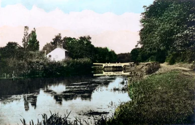 Sonning Lock am Fluss Thames, Berkshire
