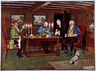 Kenner genießen ein Glas Portwein