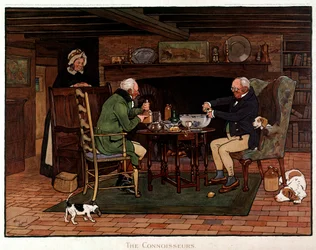 Kenner Zwei Engländer bereiten Punsch vor