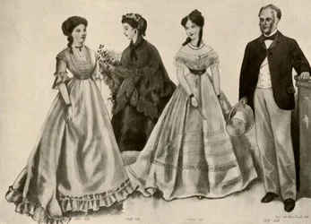 Kleidung von 1860-1870, 1907, 1937