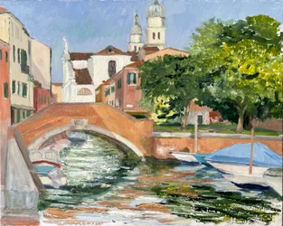 Abendsonnenlicht in Dorsoduro, Venedig 2025