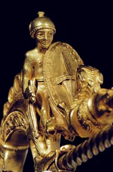 Sehr wichtige La Tene Kriegerfibel, Detail