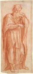 Eleazar, Studie für ein Fresko in der Sixtinischen Kapelle, Santa Maria Maggiore, Rom