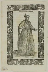 Blatt aus Habiti antichi e moderni, Tafel 93 aus Holzschnitten aus Büchern des XVI. Jahrhunderts
