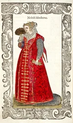 Nobili Moderne. Aus: De gli habiti antichi et moderni, 1598