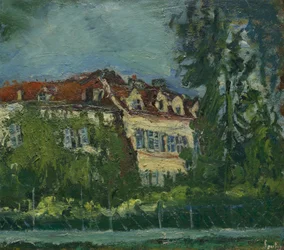 Landschaft mit Haus