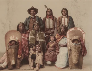 Ute-Häuptling Severo und Familie