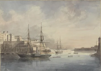 Ansicht von Malta, ca. 1849