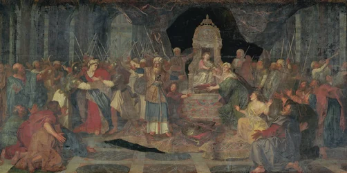 Athaliah aus dem Tempel vertrieben, 1710