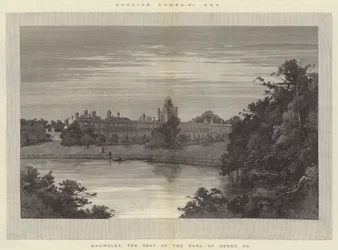 Knowsley, der Sitz des Earl of Derby, KG