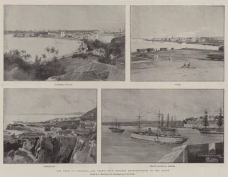 Die Tour des Herzogs von Cornwall und York, bemerkenswerte Haltepunkte auf der Route