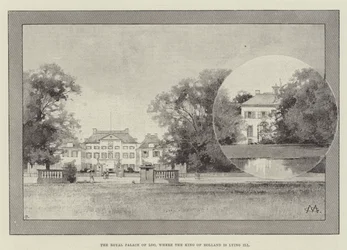 Der Königspalast von Loo, wo der König von Holland krank liegt