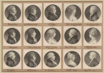 Saint-Mémin Sammlung von Porträts, Gruppe 36