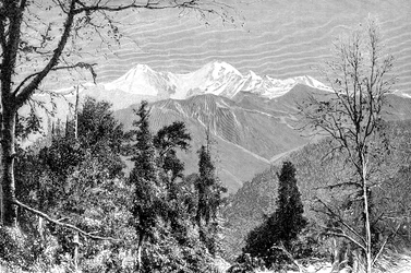 Die Banderpunch-Berge, Indien, 1895