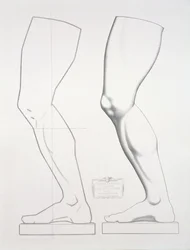 Bein des Germanicus, Tafel 25 aus Cours du Dessin Band I: Modeles dapres la bosse, c.1868