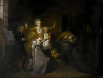 Abschied von Ludwig XVI. durch seine Familie im Temple, 20. Januar 1793