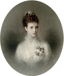 Porträt der Kaiserin Maria Fjodorowna von Russland, 1890er Jahre