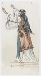 Holmès - La montagne noire - Kostümentwürfe von Charles Bianchini - 07. Figuration