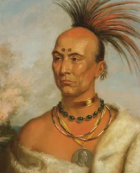 Makataimeshekiakiak (Black Hawk), um 1853