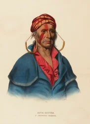 PAYTA-KOOTHA. EIN SHAWANOE KRIEGER., aus Geschichte der Indianerstämme Nordamerikas