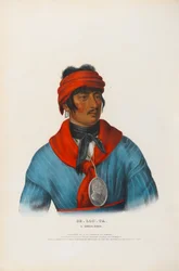 Se-loc-ta - ein Häuptling der Creek-Indianer