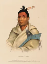 WAA-TOP-E-NOT., aus Geschichte der Indianerstämme Nordamerikas