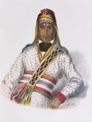 Yoholo-Micco, ein Creek-Häuptling, 1825, Illustration aus 