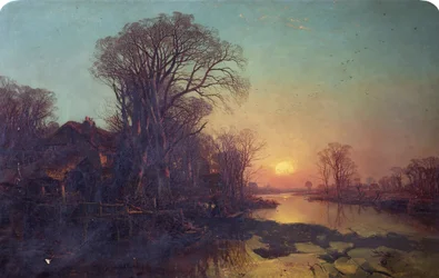 Ein Wintersonnenuntergang