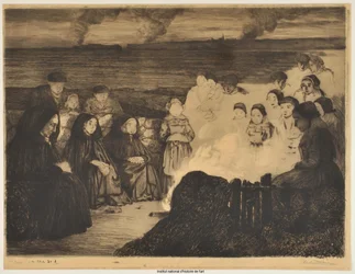 Die Johannisfeuer (Abzug a)