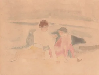 Ohne Titel (Zwei Frauen und Boote)