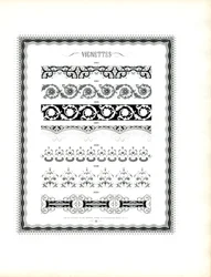 Kontinuierliche dekorative Bordüren im klassischen Stil