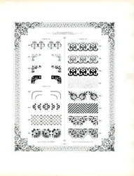 Ornamentale Vignetten und Eckstücke