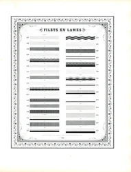 Typografische dekorative Regeln mit floralem Rahmen