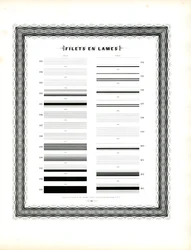 Typografische Linienelemente - Filets en Lames, Zweite Serie
