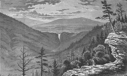 Sonnenuntergangsfelsen, Catskill Mountains, 1883