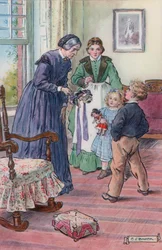 Illustration für Miss Beulahs Hut von Rose Terry Cooke