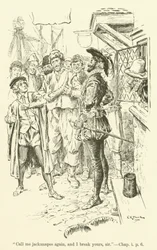 Illustration für „Westward Ho!“ von Charles Kingsley (Gravur)