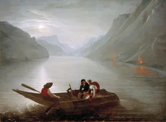 Julie und Saint-Preux auf dem Genfer See