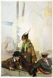 Die Heimkehr von Bibbs, aus The Turmoil, veröffentlicht 1915 (Farblithografie)
