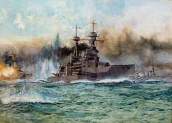 H.M.S. Vanguard in der Schlacht von Jütland, 1924