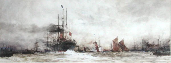 Die Themse bei Blackwall Reach