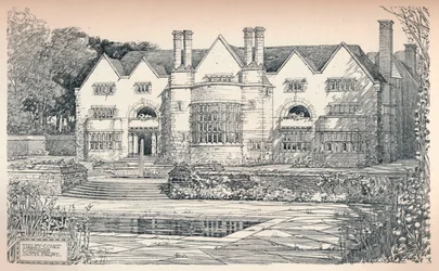 Tirley Court, Cheshire: Südfront, 1906