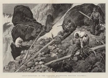 Ziegenjagd in den Cascade Mountains, British Columbia