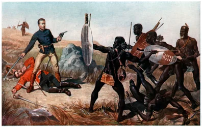 Zwischenfall in der Schlacht von Isandlwana, Anglo-Zulu-Krieg, 22. Januar 1879