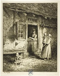 Eingang zu einem Bauernhaus