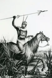 Häuptling der Charruas aus 