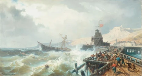 Rettung eines Schiffes in Seenot
