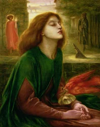 Kopie von Beata Beatrix von Dante Gabriel Rossetti (1828-82), ca. 1900-10