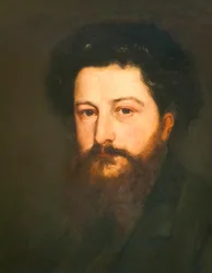 Porträt von William Morris in seinen Dreißigern