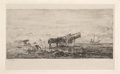 Der Strand von Villerville, 1837-78